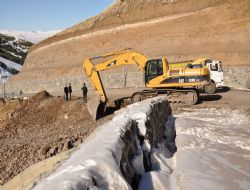 Palandöken yolu onarılıyor